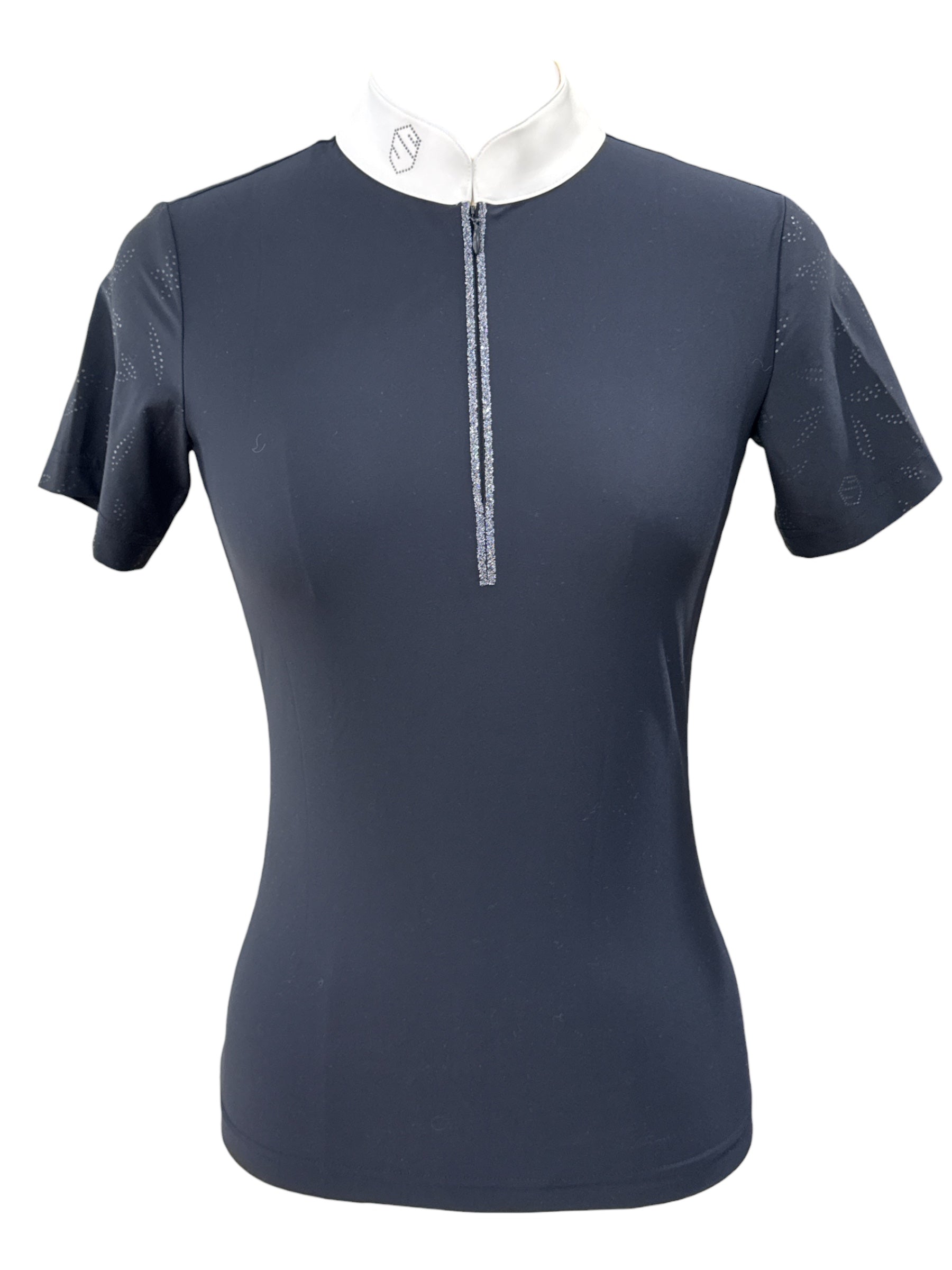 Samshield Aloise Short Sleeve Show Shirt - Navy / Size Small  NEW