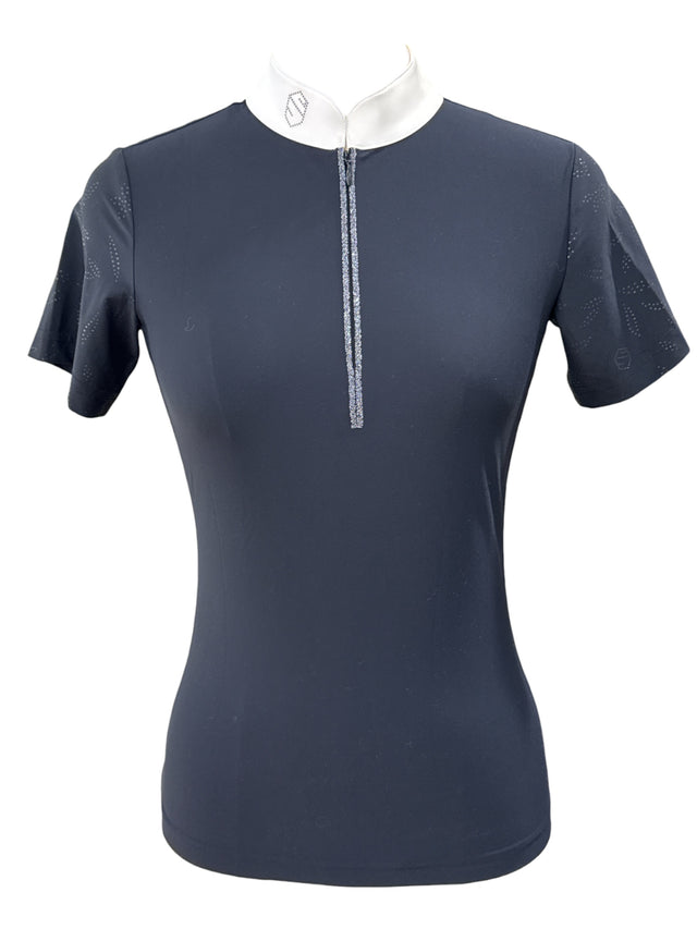 Samshield Aloise Short Sleeve Show Shirt - Navy / Size Small  NEW