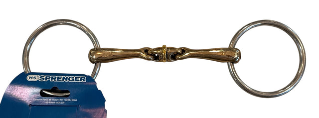 Horse bridle bit with Sprenger logo on a white background