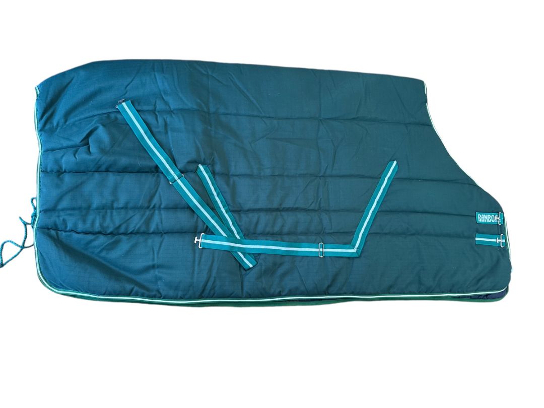 Horseware Ireland Rambo Heavy 400g  Stable Blanket  - Green / Size 78"