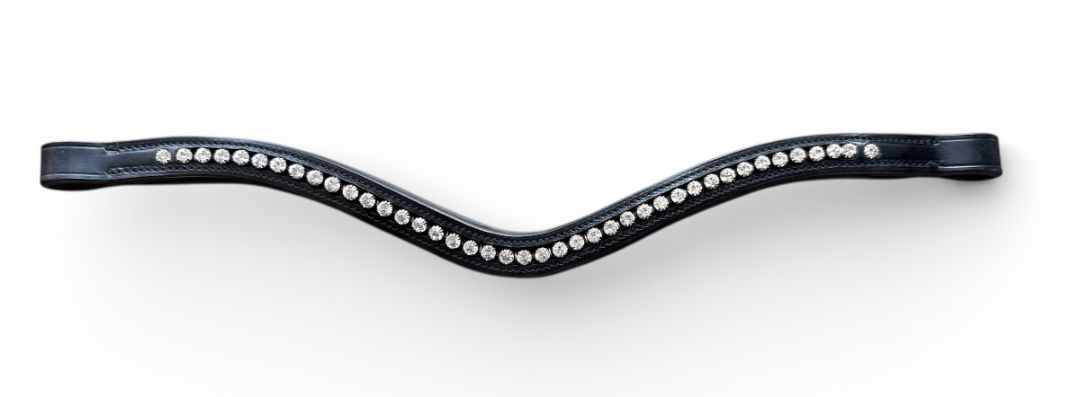 Red Barn by KL Select Prix Browband - Black / Full Size NEW