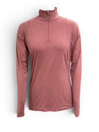Ariat Tek Auburn 1/4 Zip Base Layer  Long Sleeve Training Shirt Pink Small