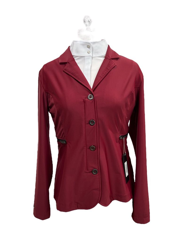 Equestrian Stockholm Competition Show Coat - Bordeaux / Large NEW