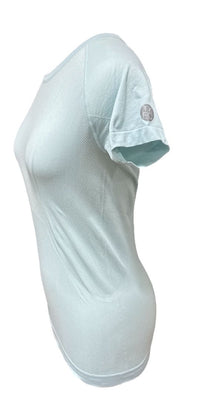 TKEQ Short Sleeve Kennedy Seamless Training Shirt Size Small/Medium Turquoise Blue