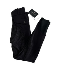 Kingsland Kadi Full Grip, High Rise Breeches, Black EU 32/US 2 NEW