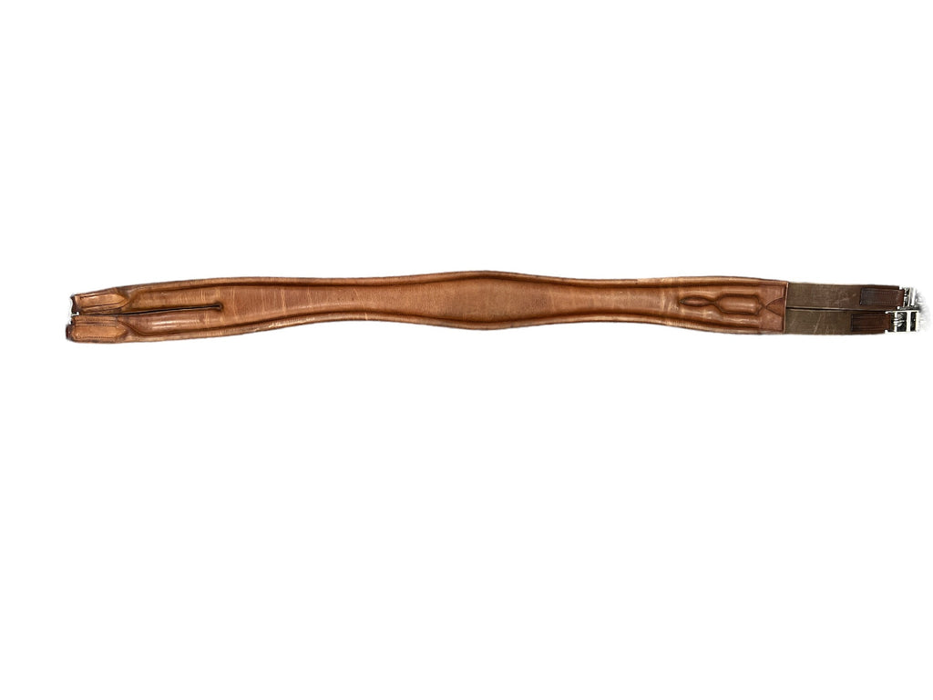 brown leather girth