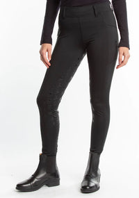 Hannah Childs Danielle Full Seat Riding Tights - Pitch Black / Size Large NEW