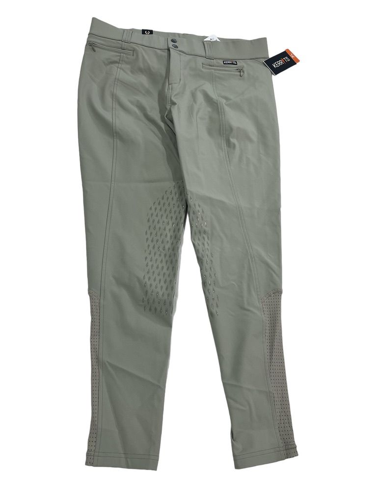 Kerrits Women’s Affinity Ice Fil Knee Patch Breech - Sand Tan/ Size XL  NEW