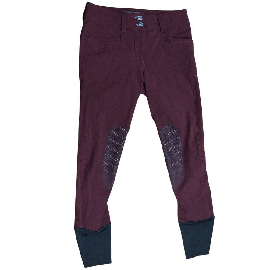 Animo Women's Naspre Knee Grip Breeches - Burgundy / Size IT 40 (US 26)