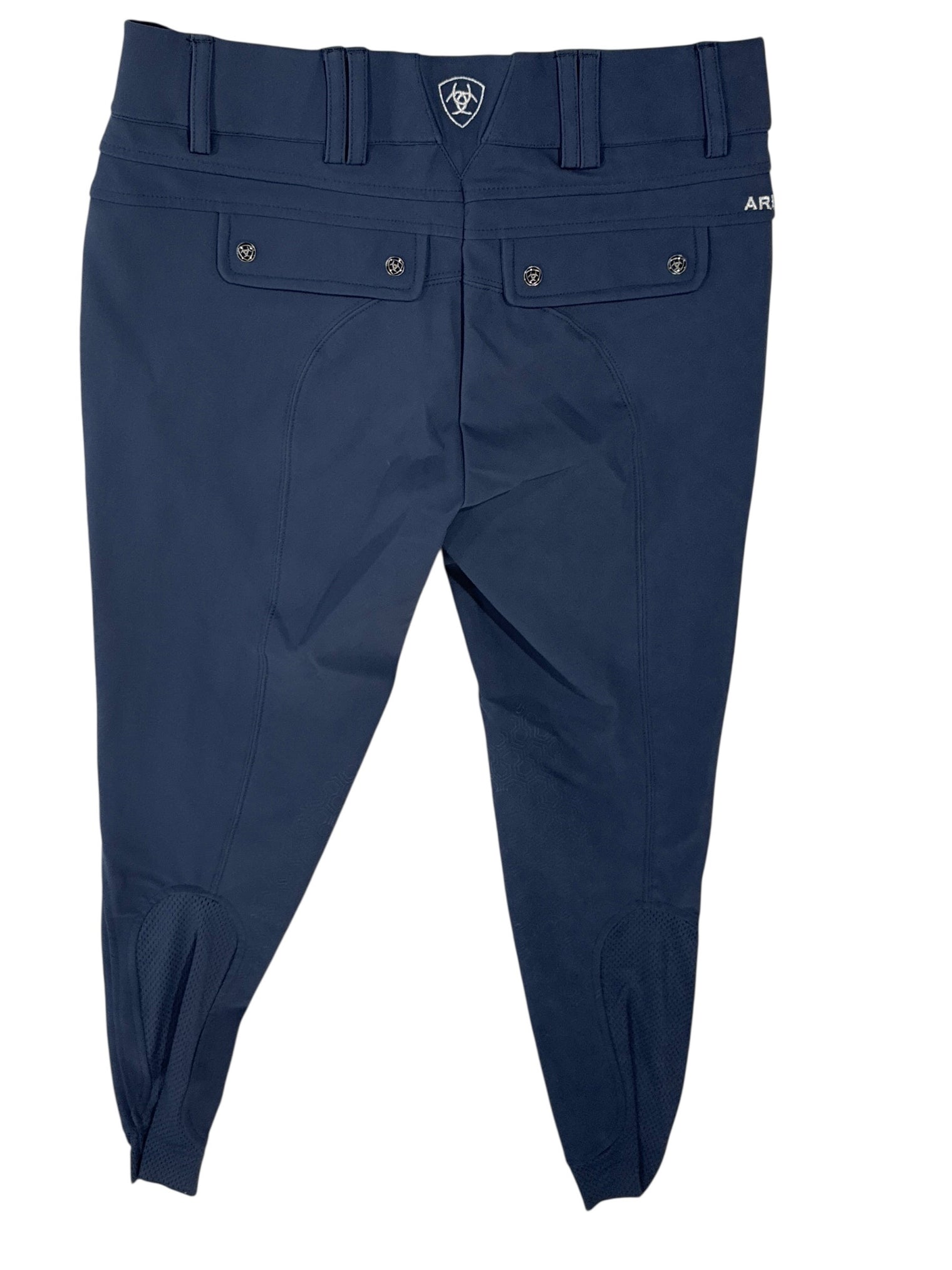 Ariat Tri Factor Grip Women's Knee Grip Breech -  Blue Nights / Size US 28