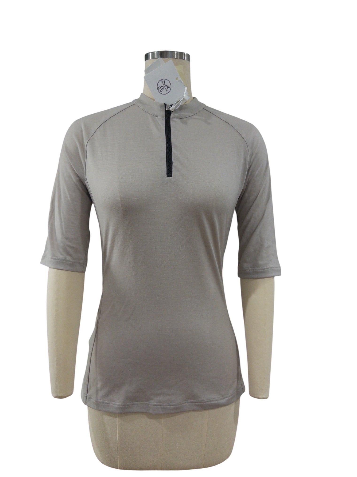 Hermes Fit Femme Training Shirt - Gris Carriere / Size Small   NEW