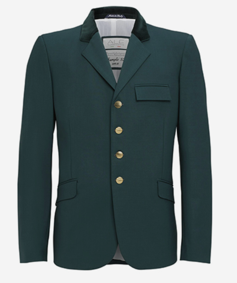 ALE Tailor Made Custom Men's Show Coat "The Iconic" Sample - Size IT 52 / Green