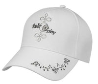 Fair Play Antila Fleur Baseball Cap - White NEW