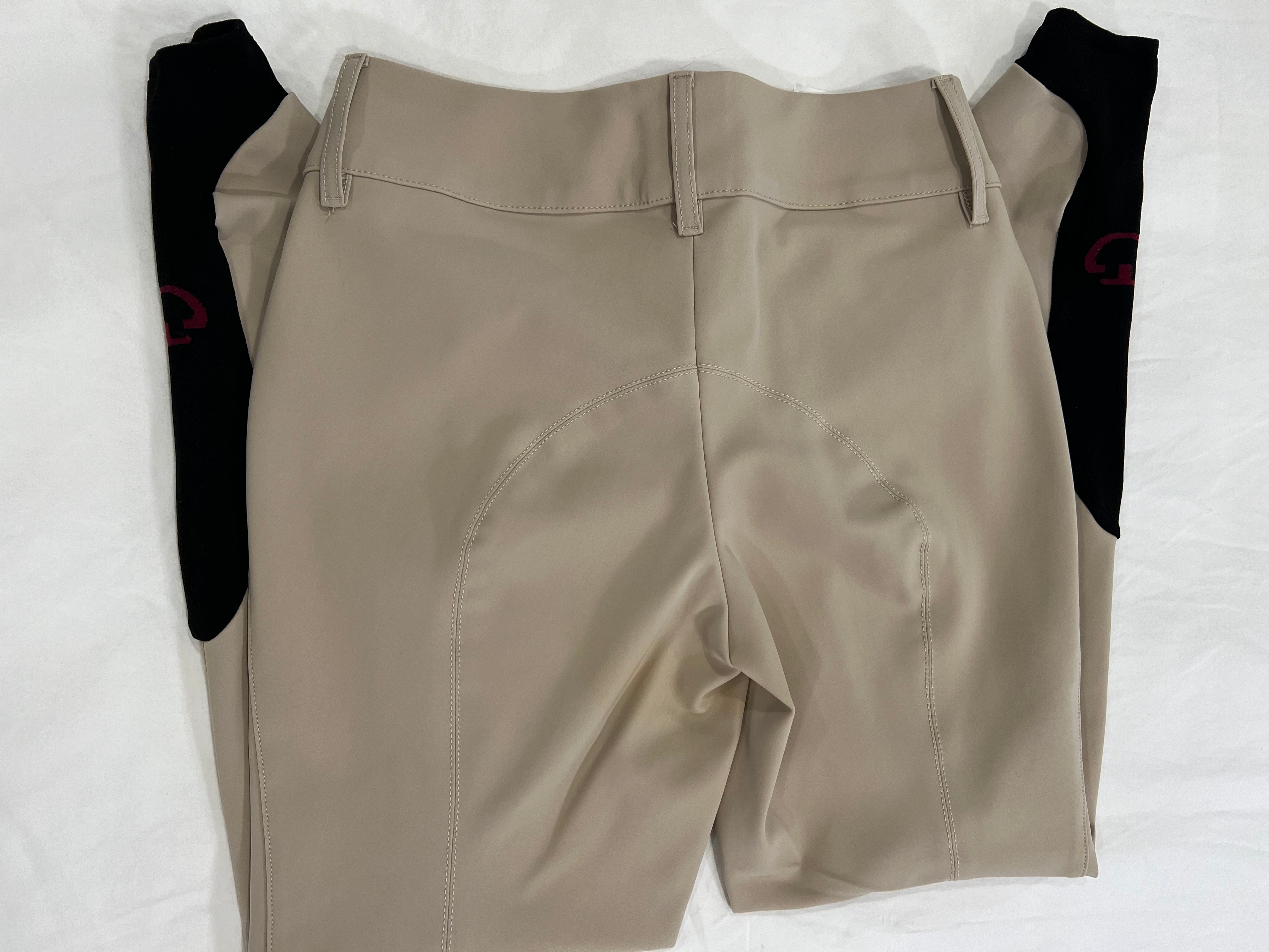 Cavalleria Toscana Women's American Knee Grip Breeches Size IT 40 Beige / Tan