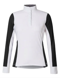 Kerrits Women's Affinity Long Sleeve Show Shirt White  Size Medium NEW