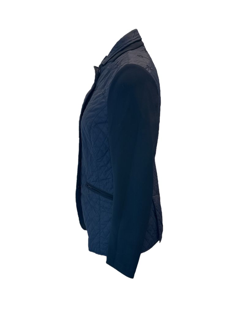 Cavalleria Toscana Quilted Women's Jacket - Navy Blue / Size Small