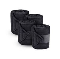 Jacks Deluxe Polo Bandage Wraps Black / Set of 4 - NEW