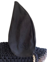 USG Cotton Fly Veil / Bonnet Pony Size Black