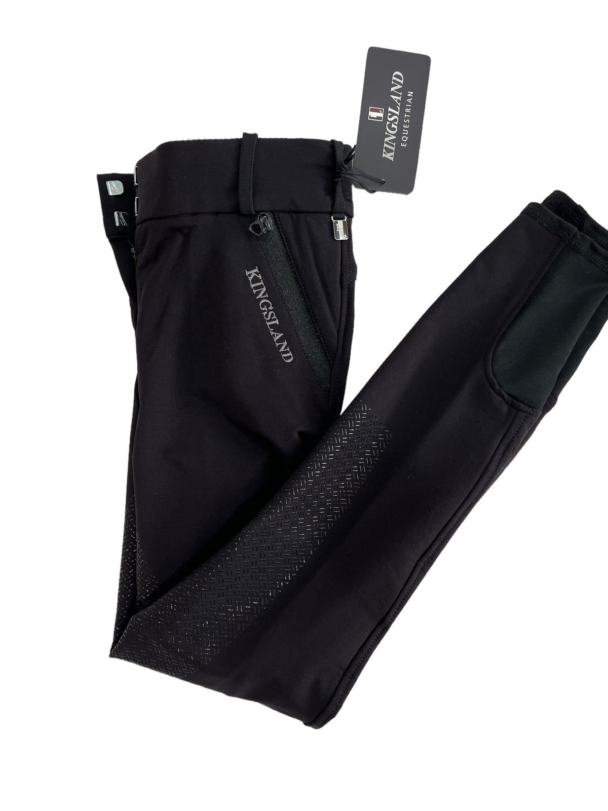 Kingsland Kadi Full Grip, High Rise Breeches, Black Size EU 34 / US 4 NEW