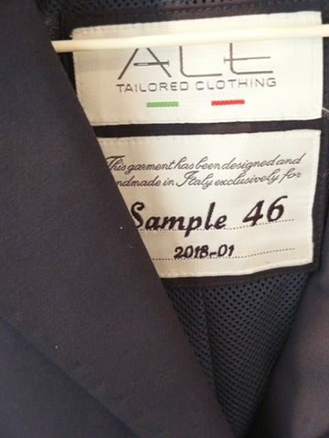 ALE Tailor Made Custom Men's Show Coat "The Iconic" Sample IT 46/Navy Blue