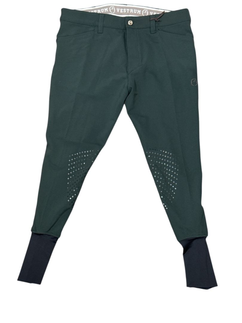 Vestrum Men's Nashville Knee Grip Breeches - Green / Size IT 48 (US 32) NEW