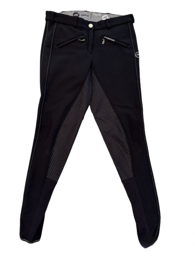 Pikeur Latina Grip Softshell Full Seat Breeches - Black Size EU 38 (US 26)