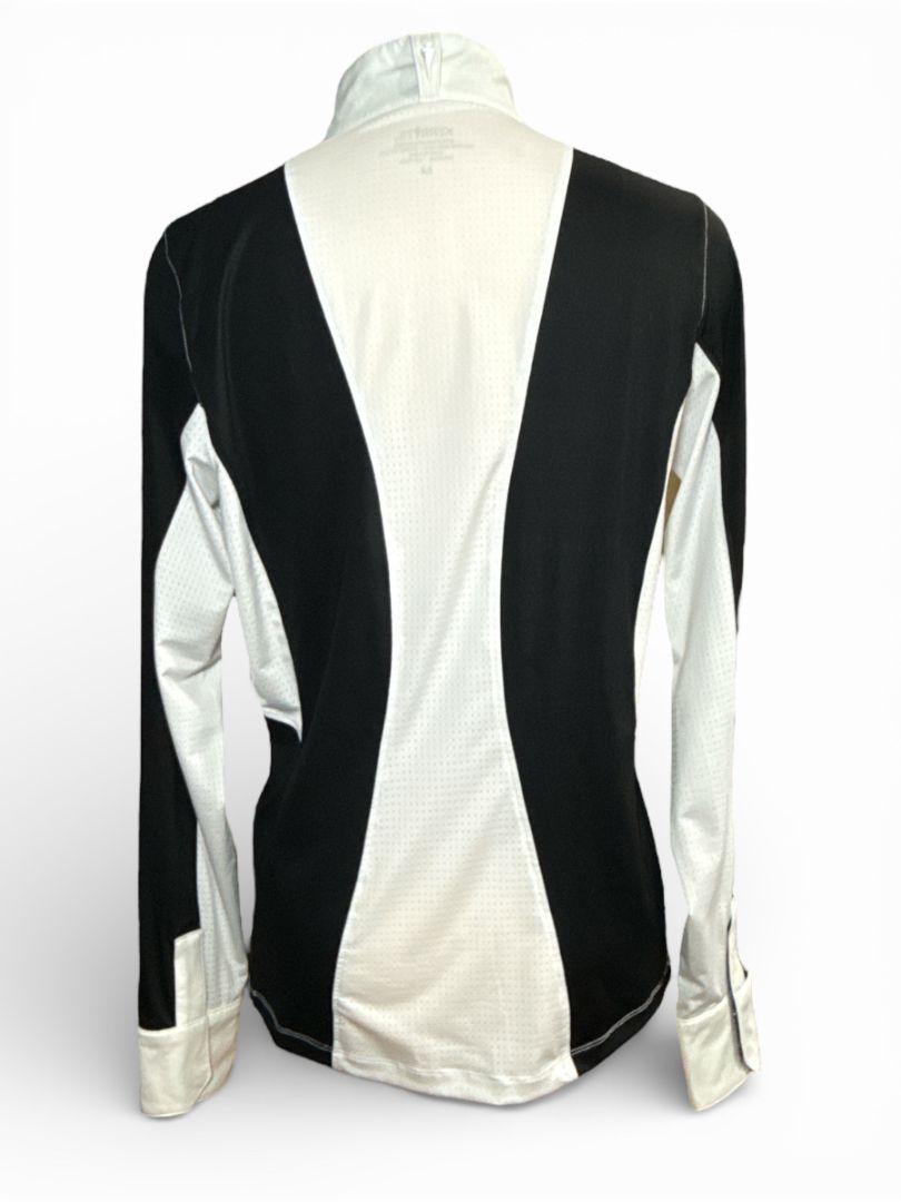 Kerrits Women's Affinity Long Sleeve Show Shirt White  Size Medium NEW