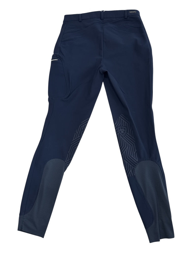 Ariat Triton Grip Knee Patch Breeches - Navy Blue / Size US 26L