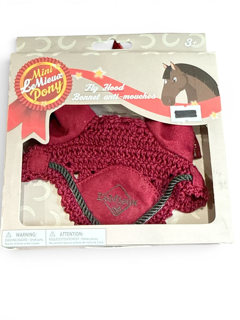 LeMieux Mini Toy Pony Fly Hood Bonnet - Ember NEW