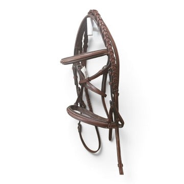 Beval Gladstone Fancy Stitch Bridle - Pony Size with Matching Reins