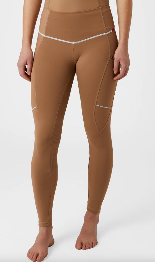 B Vertigo Adara Women's High Waist Fullgrip Tights, Tiger's Eye Brown / Size US 30 NEW
