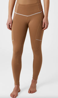 B Vertigo Adara Women's High Waist Fullgrip Tights, Tiger's Eye Brown / Size US 30 NEW