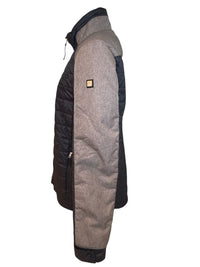 Equiline Men's Padded Jacket Navy and Grey Size Medium