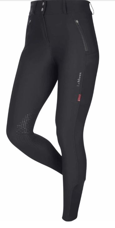 LeMieux Drytex Waterproof Knee Grip Breeches Black, UK10 / US6 NEW