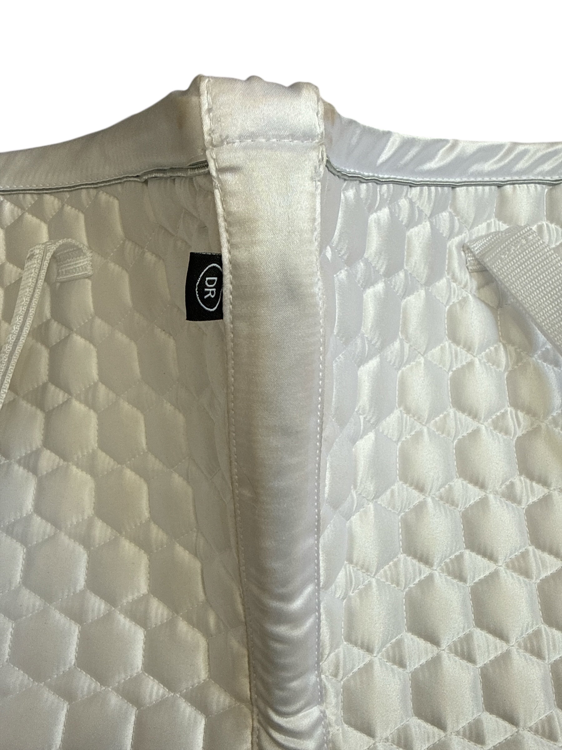 Cavallo Jolly Dressage Saddle Pad w/Velcro Number Holder  White