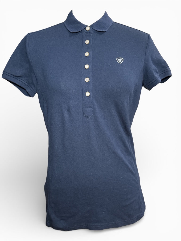 Ariat Women’s Prix 2.0 Polo - Navy Blue / Size Medium