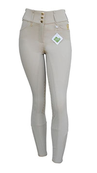 Barn and Beyond Myth High Waist Knee Grip Breeches Beige / Size US 22 NEW