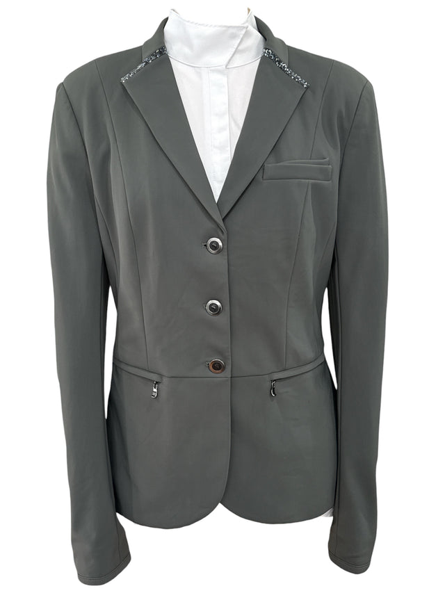Samshield Victorine Premium Show Coat Jacket - Dark Forest Green / Size US 12 Tall (FR 42 Tall)