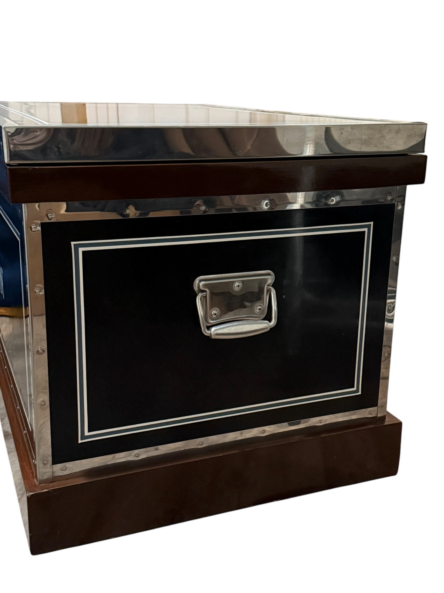 McGuinn Farms Large Vinyl Custom Tack Trunk - Black