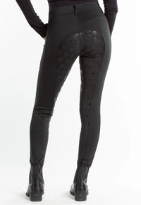 Hannah Childs Danielle Full Seat Riding Tights - Pitch Black / Size Large NEW