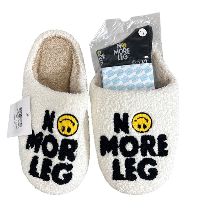Dreamers and Schemers "No More Leg" Slippers with Socks Size 43/44 (Large) NEW