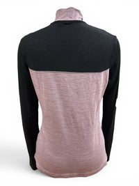Cavalleria Toscana Technical Wool Turtleneck Training Polo Shirt Black / Grape Shake Medium