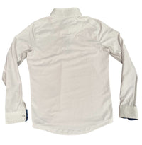 Essex Classics Girls’ Talent Yarn Long Sleeve Show Shirt - White / Size Youth Medium