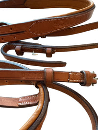 CWD Raised French Noseband Bridle with Fancy Stitching - Size 2 (Cob) NEW