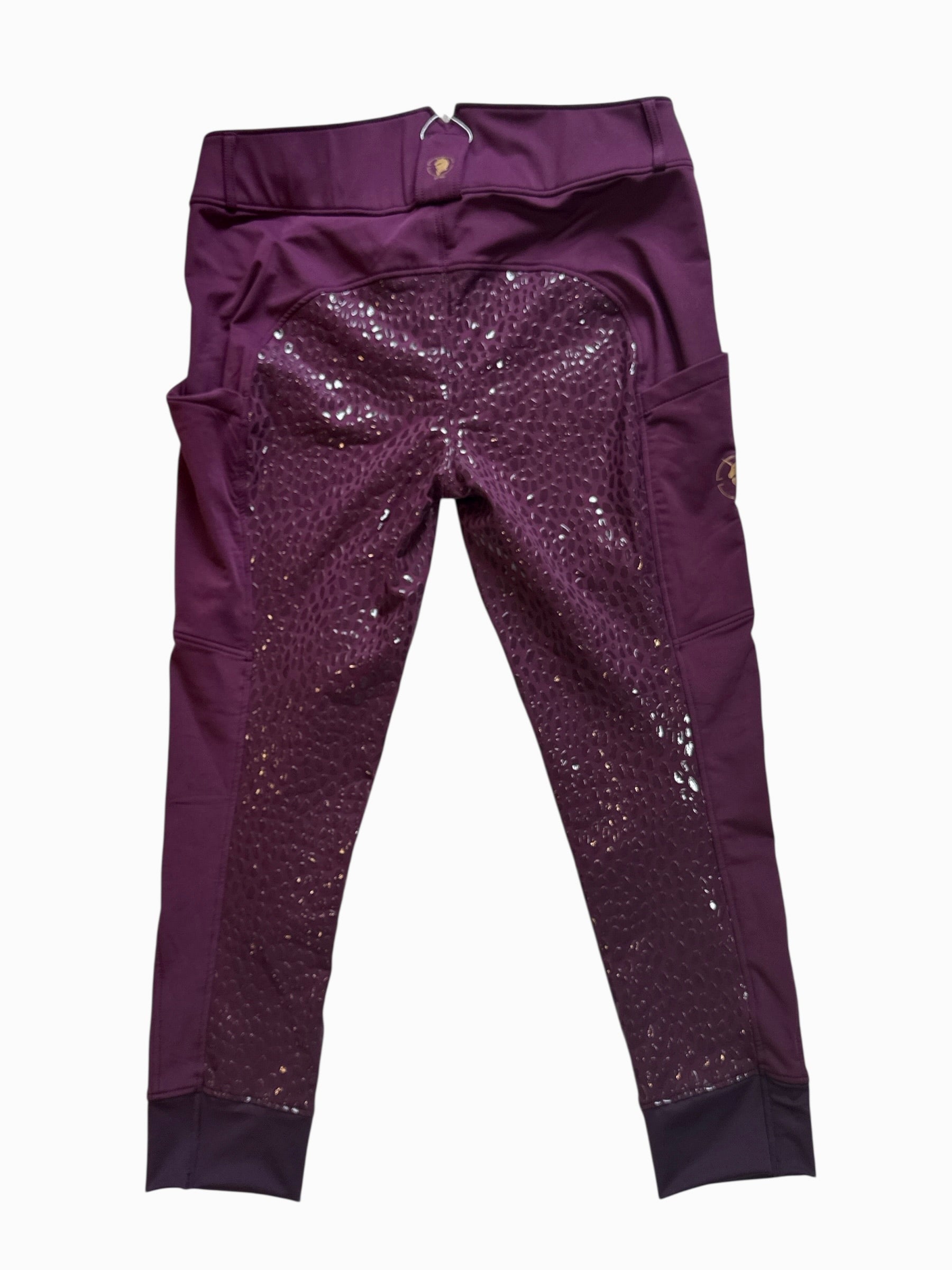 Sync Winter Fullseat Breeches Dragon Collection - Wine Maroon / Size US4 0