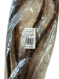 DaVinci Fancy Raised Rubber Rein Dark Brown 5/8" x 54" NEW