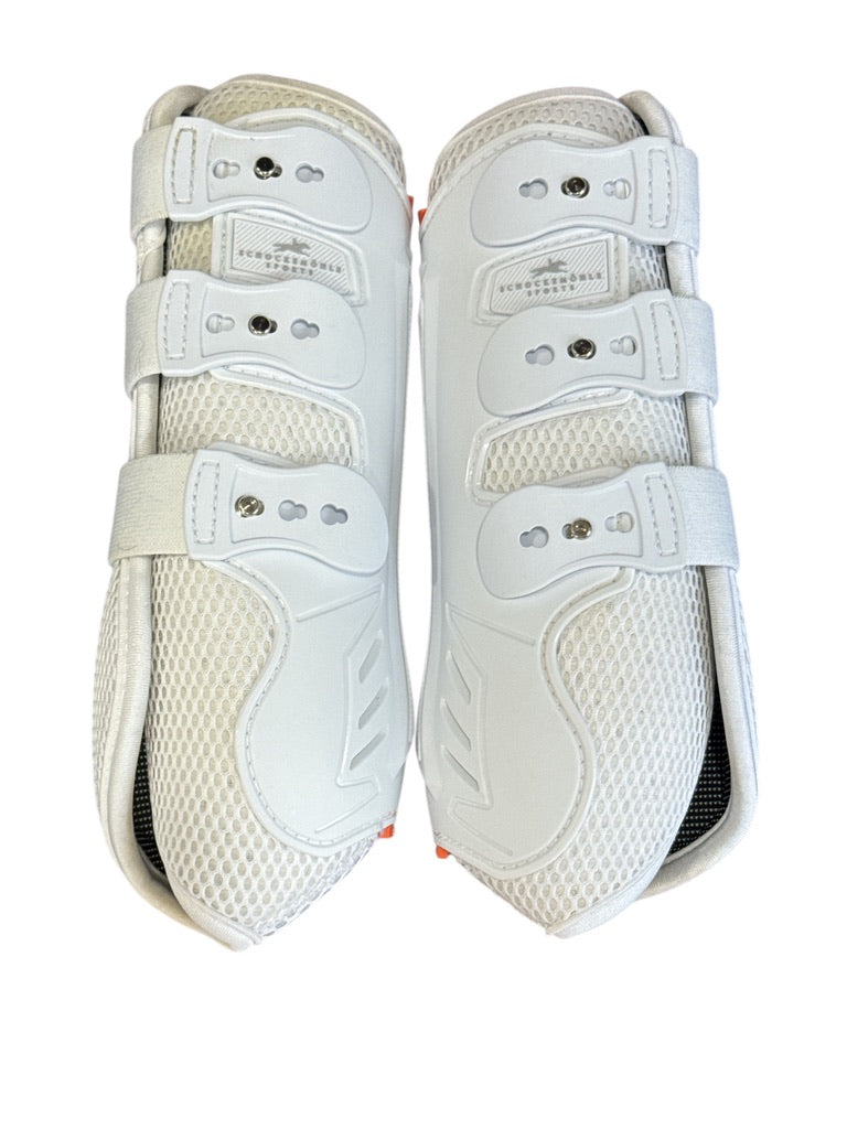 Schockemohle Air Flow Dressage Front Boots - White /  Size Full