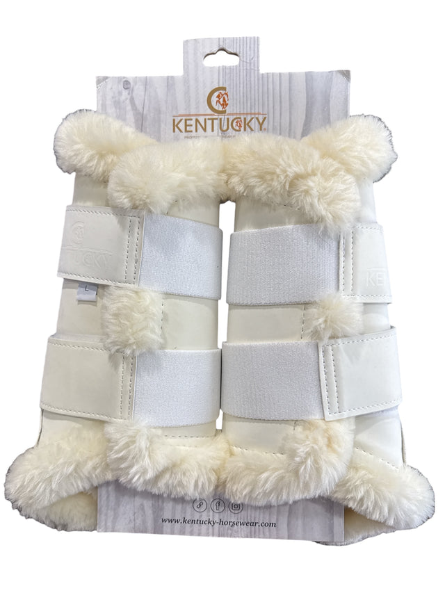 Kentucky Horseware Air Brushing Boots - White /  Large NEW