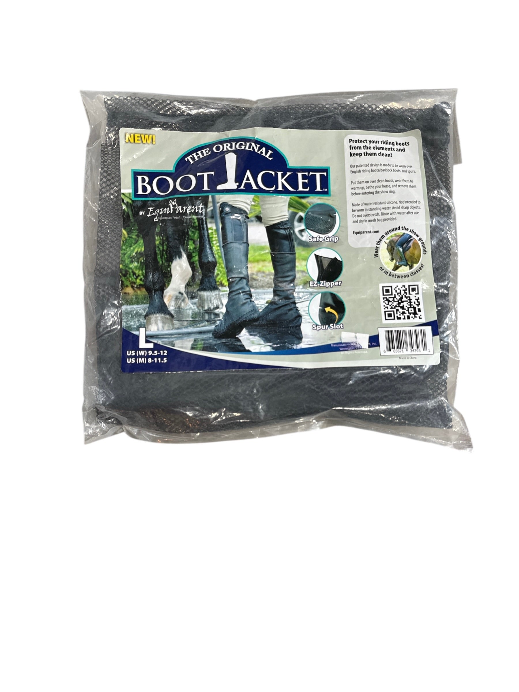 Equiparent Boot Jacket Tall / Show Boot Protector-  Black / Large  NEW
