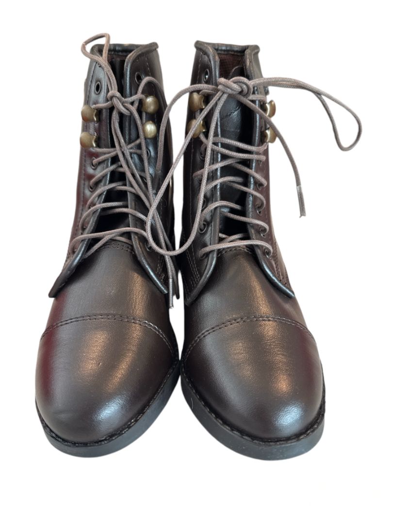 EquiStar All Weather Kid's Paddock Boots - Brown / US Size 1  NEW